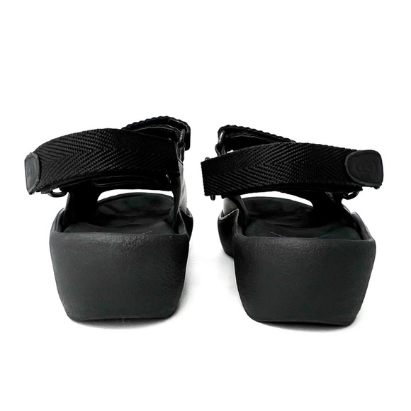 Wolky Jewel Sandal Adjustable Strap Sandals Black Leather Size 8.5 Comfort Shoe - Picture 5 of 13